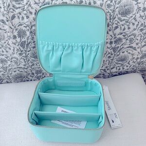 Stoney Clover Lane Aqua Cotton Candy Travel Cosmetic Case